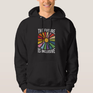De Toekomst is Inclusief Regenboog Pride Transrech Hoodie