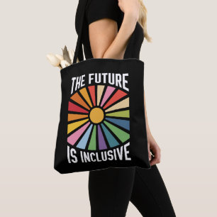 De Toekomst is Inclusieve Regenboog Pride Trans Re Draagtas