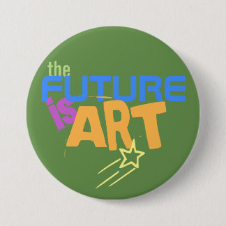 De Toekomst is Kunst Onafhankelijke Kunstenaars Ronde Button 7,6 Cm