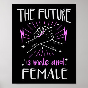 De toekomst is mannelijk en feministisch Vrouw Poster