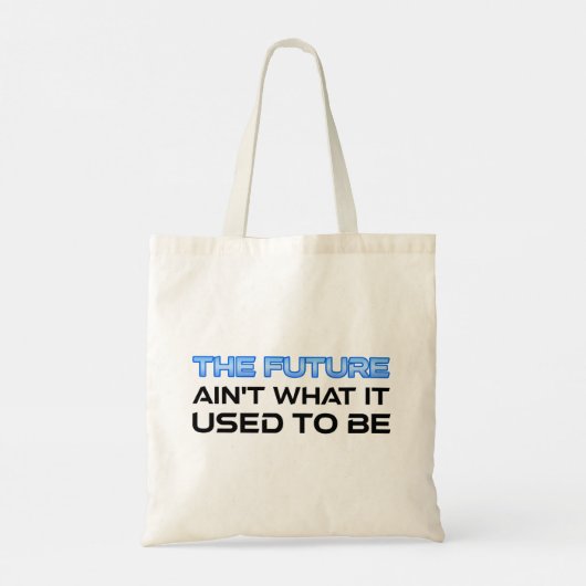 De toekomst is niet meer wat het was tote bag (Achterkant)