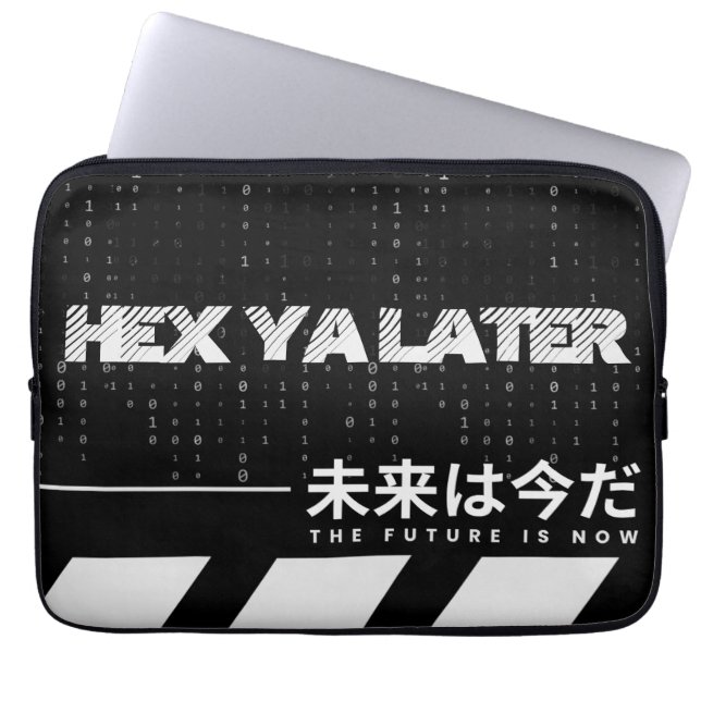 De toekomst is nu laptop sleeve (Voorkant)