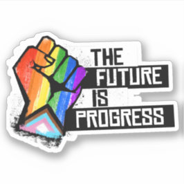 De toekomst is Progress Pride Sticker
