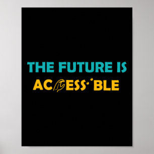 De toekomst is toegankelijk in braille Amerikaanse Poster