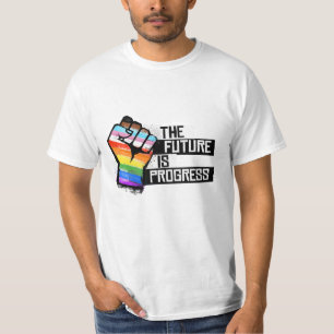 De toekomst is vooruitgang t-shirt