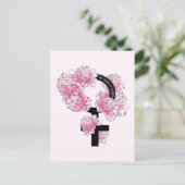 De toekomst is Vrouw Briefkaart (Staand voorkant)