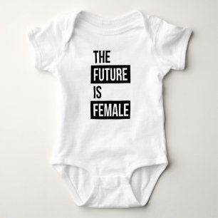 De toekomst is Vrouw feministische Baby Romper