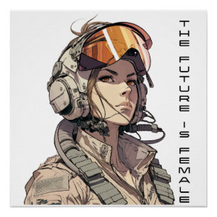 De toekomst is vrouw, gelijke rechten, feministisc perfect poster