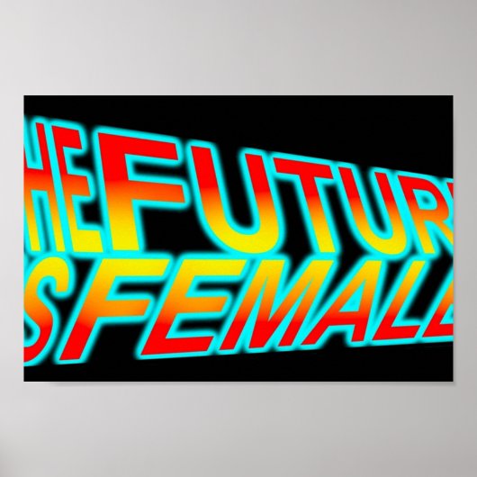 De toekomst is Vrouw Poster (Voorkant)