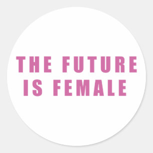 De toekomst is Vrouw Ronde Sticker