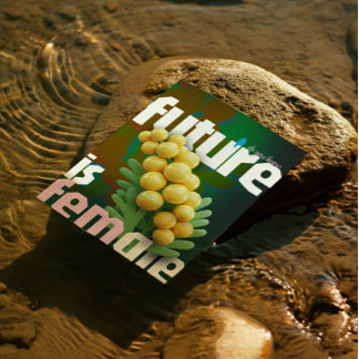 De toekomst is Vrouw Wenskaart – Dark Edition Bedankkaart