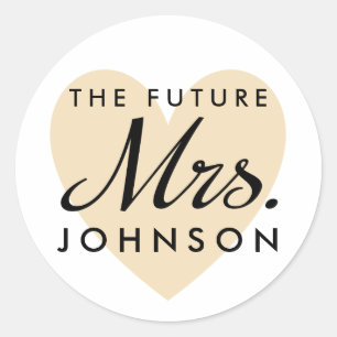 De toekomst Mrs Heart Ronde Sticker