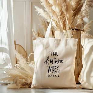 De toekomst Mrs Met de hand geletterde Canvas ta Tote Bag