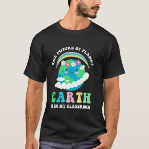 De toekomst van de planeet aarde ligt in mijn klas t-shirt