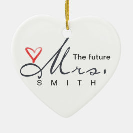 De toekomst van mevrouw  - pas je eigen model aan! keramisch ornament