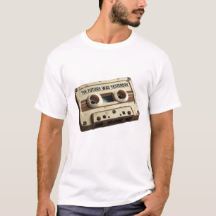 De toekomst was gisteren audiocassette t-shirt