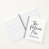 De toekomstige mevrouw en Uw naam | Modern schoonh Notitieboek (Binnen)