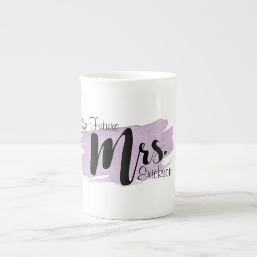 De toekomstige Mok van mevrouw Paarse Waterverf (Voorkant)