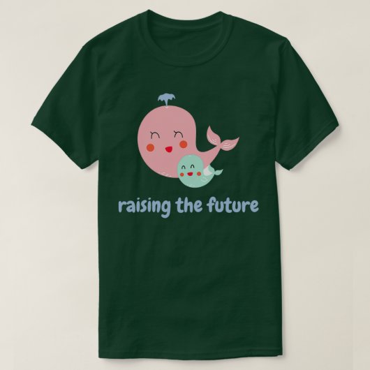 De toekomstige walvis opfokken t-shirt (Design voorkant)