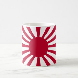 De toenemende zonoortsvlag van het imperiale Japan Koffiemok