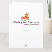 De toeristen Big Colour Card Chubby Art Cartoon Kaart (Achterkant)
