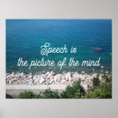 De toespraak is het afbeelding van het geestesprov poster (Voorkant)