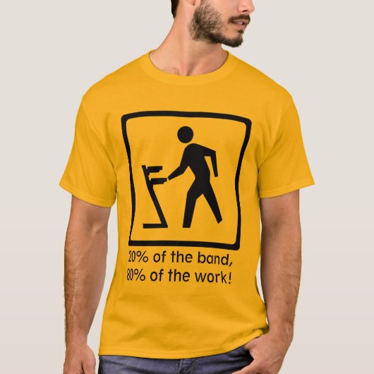 De toetsenbordspeler t-shirt (Voorkant)