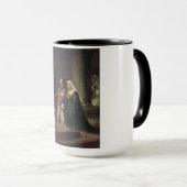 De toewijding (middeleeuwse ridder en zijne dame) mok (Voorkant rechts)