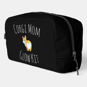 De Toilette Trousse 'Corgi Mom Glow Kit' noire et blanche ludi