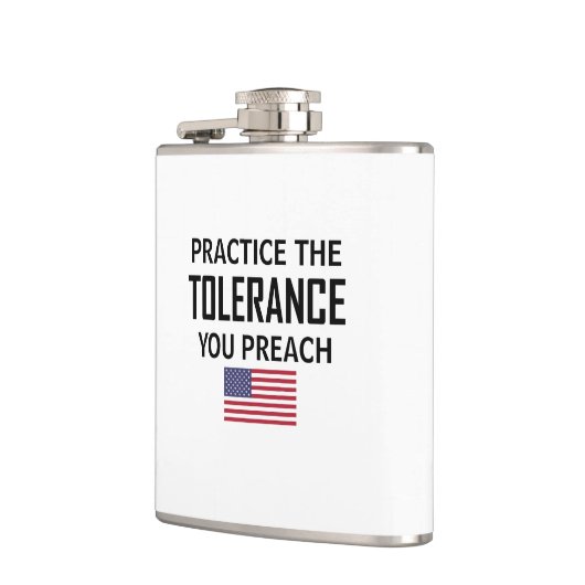 De tolerantie die u predikt, oefenen heupfles (Links)