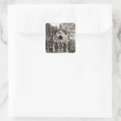 De Tomb van Abelard en Heloise, gebouwd in 1817 Vierkante Sticker (Tas)