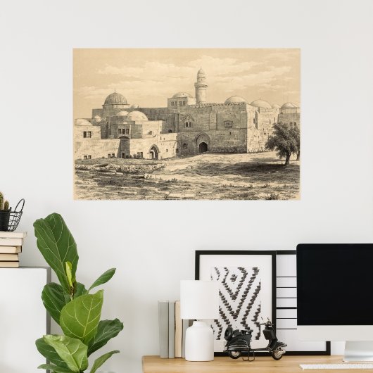 De Tomb van Koning David in Jeruzalem Poster (Thuiskantoor)