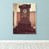 De tombe van Carl Linnaeus Canvas Afdruk (Insitu (Houten vloer))