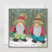 "De Tomten" Kerstmis Feestdagenkaart (Voorkant)