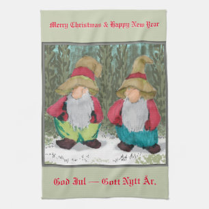 "De Tomten" Kerstmis Theedoek