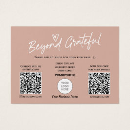 De tonen van de aarde de Moderne Code QR van het m Visitekaartje