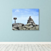 De top, Mount Washington 1 Canvas Afdruk (Insitu (Houten vloer))