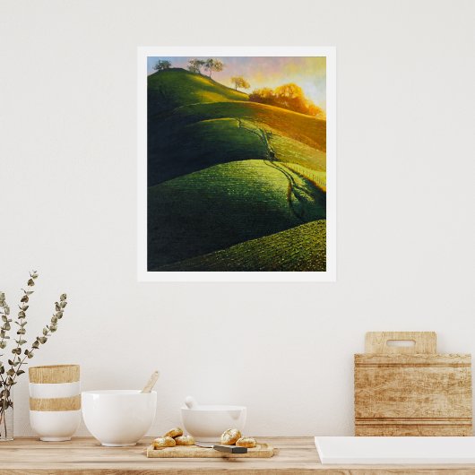 De top van Poly Canyon Poster (Keuken)