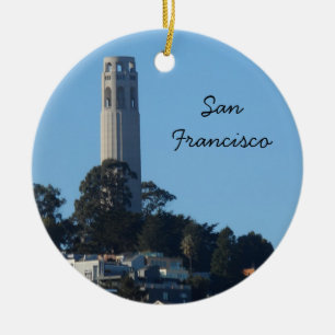 De Toren San Francisco van Coit Keramisch Ornament