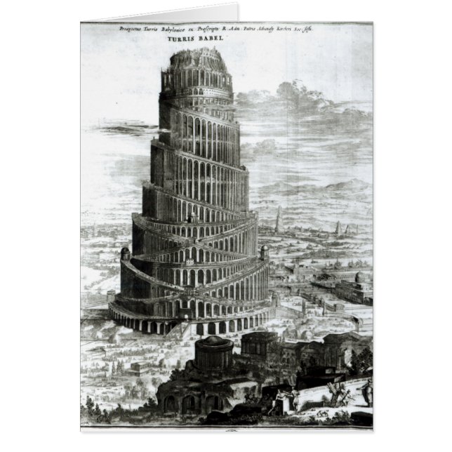 De toren van Babel, 1679 (Voorkant)