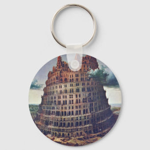 De toren van Babel. Door Pieter Bruegel Sleutelhanger