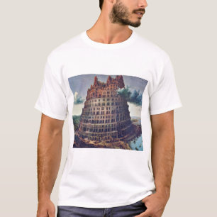 De toren van Babel. Door Pieter Bruegel T-shirt