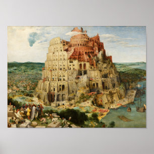De toren van Babel, Pieter Breugel de Ouder Poster