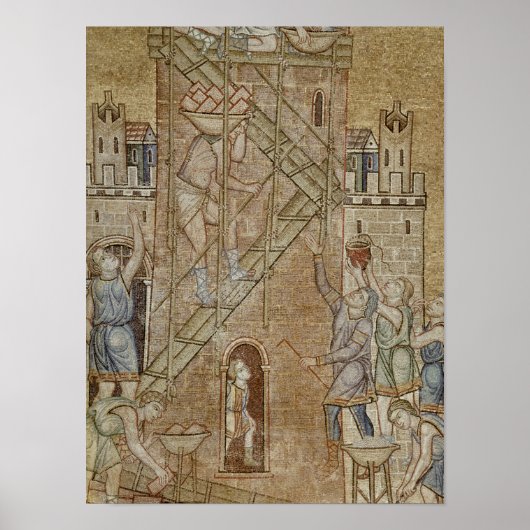 De toren van Babel uit het Atrium Poster (Voorkant)