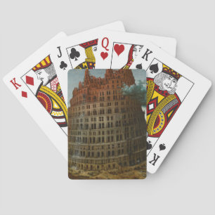 De toren van Babel (van Pieter Bruegel de Ouderen) Pokerkaarten