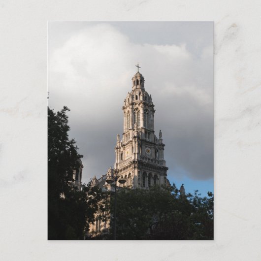 De toren van de kerk van Sainte-Trinité, Parijs Briefkaart (Voorkant)