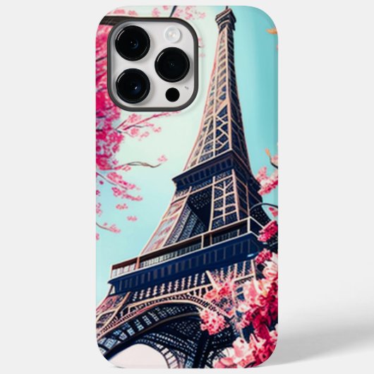 De Toren van Effiel in de lente Case-Mate iPhone Case (Achterkant)