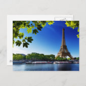 De toren van Eiffel Briefkaart (Voorkant / Achterkant)