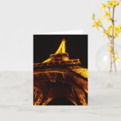 de toren van Eiffel Kaart (Gele Bloem)