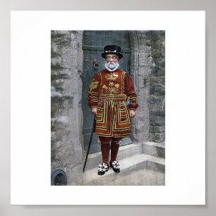 De toren van Londen, de Yeoman Warder Poster